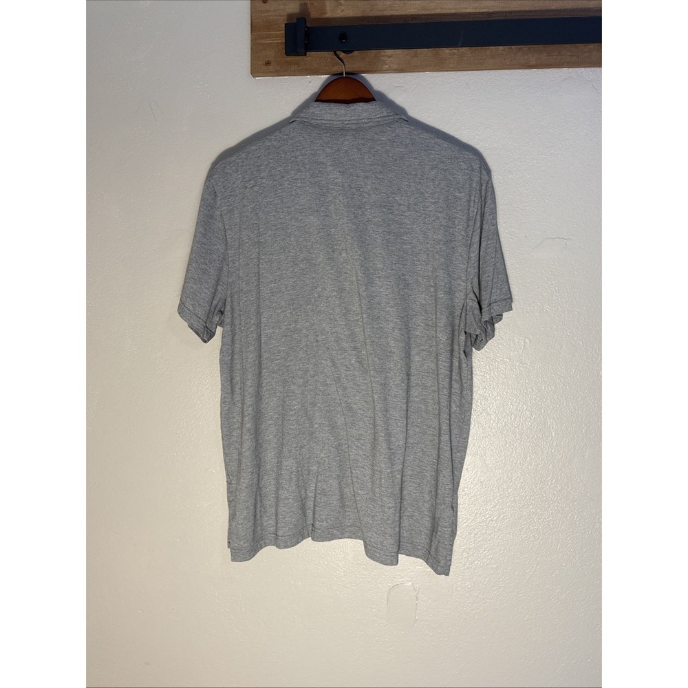 Sonoma Goods For Life Performance Polo Shirt Men's Gray Short Sleeve Rayon Blend - Picture 2 of 7